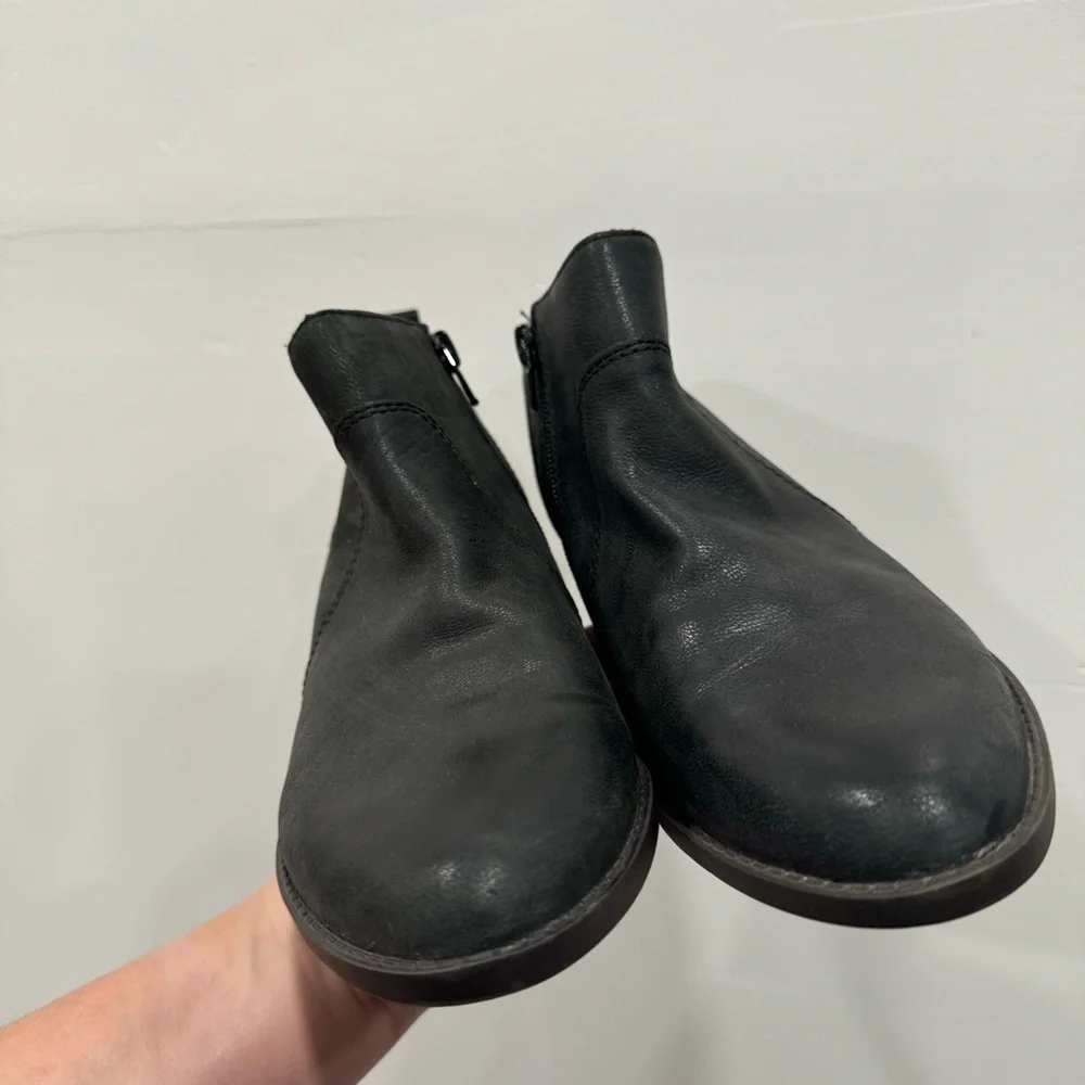 Lucky Brand Faydren Ankle Bootie Leather Size 8 Block Heel